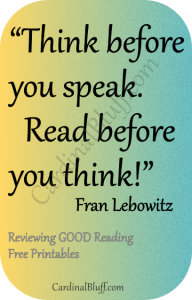Think and read