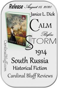 Faith based historical fiction. Calm before the Storm, #1 in series. Janice L Dick, author